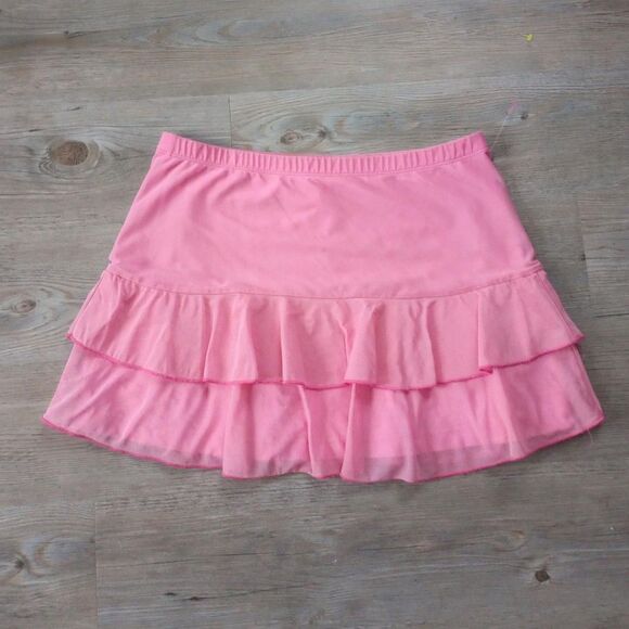 Y2K Made in USA Pink Ruffled Barbie Mini Skirt - Picture 1 of 4